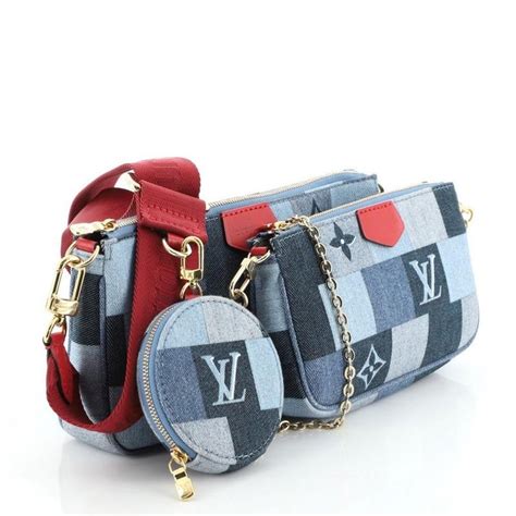 louis vuitton multi pochette denim|Louis Vuitton multi pochette empreinte.